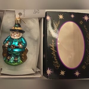 Christopher Radko Stout O'Leary St Patrick Day Gem Glass Ornament w/Box & Tag